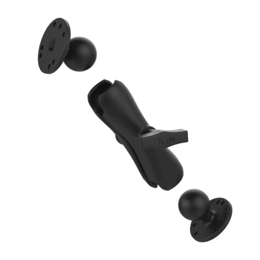 RAM Mounts Double Ball Mount with Two Round Plates - C Size Medium - Image 2