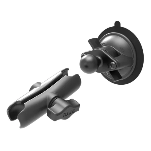 RAM Mounts Twist-Lock™ Suction Cup Base with Double Socket Arm - Image 2