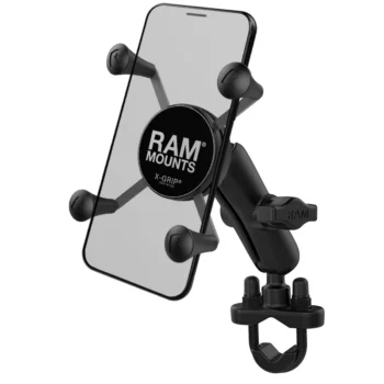 RAM Mounts X-Grip® Large Phone Mount with Handlebar U-Bolt Base - Short