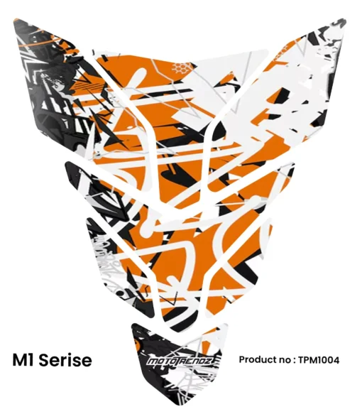Mototrendz Graphics 2 Tank Pads – M1 series (Universal fit)
