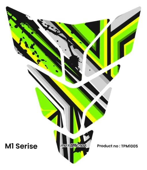 Mototrendz Graphics 3 Tank Pads – M1 series (Universal fit)