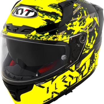 KYT Striker 2V Neutron Yellow Helmet