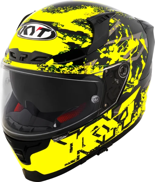 KYT Striker 2V Neutron Yellow Helmet