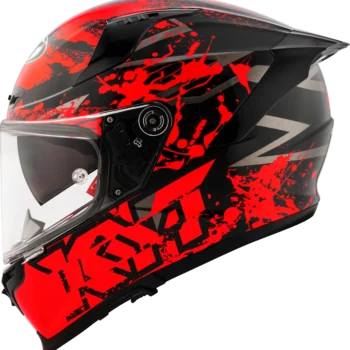 KYT Striker 2V Neutron Red Helmet