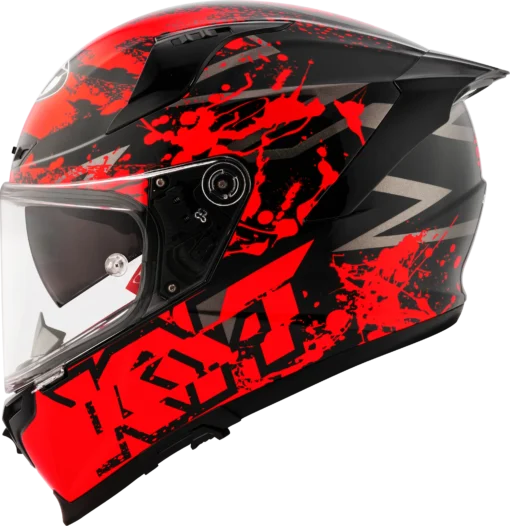 KYT Striker 2V Neutron Red Helmet