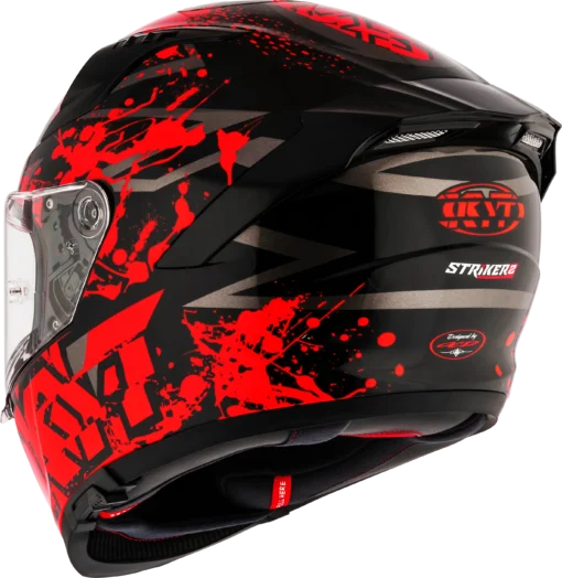 KYT Striker 2V Neutron Red Helmet - Image 3