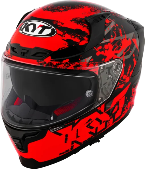 KYT Striker 2V Neutron Red Helmet - Image 4