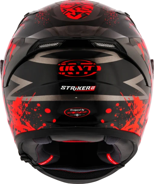 KYT Striker 2V Neutron Red Helmet - Image 5