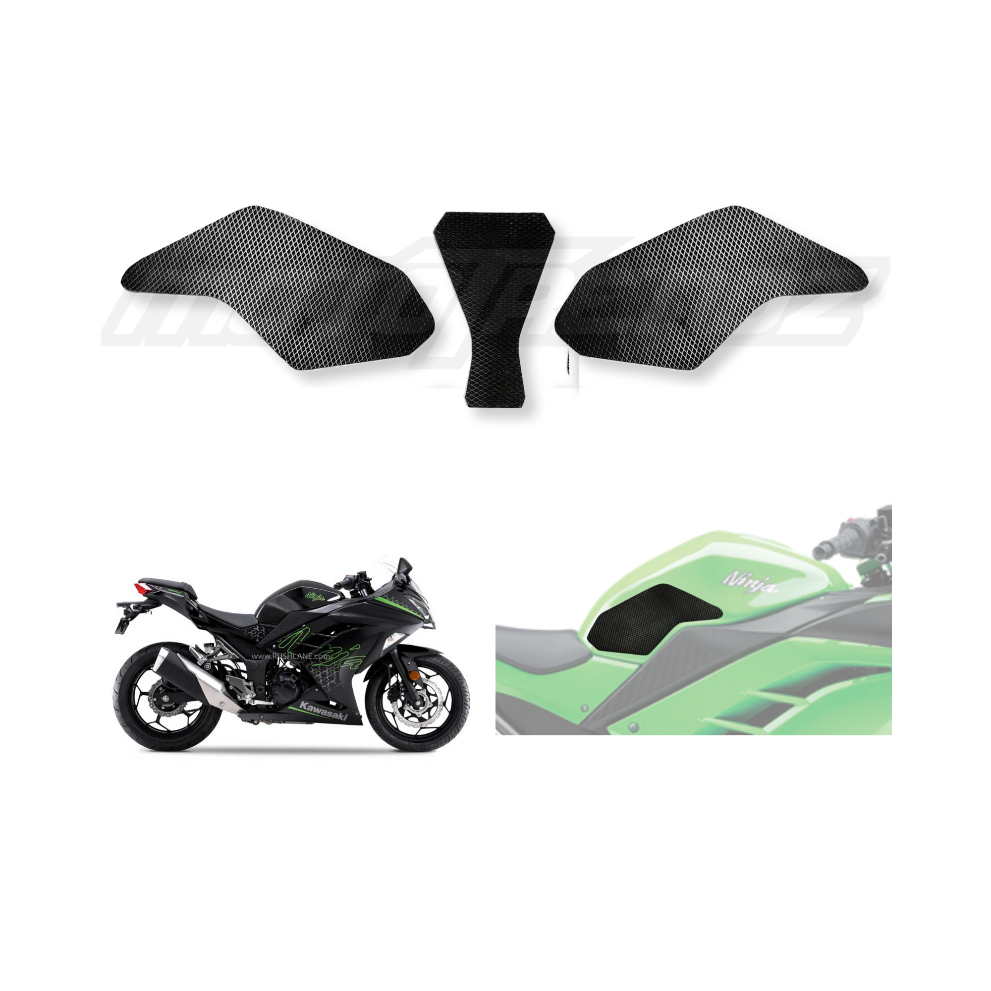 Mototrendz Traction Pads Sides Kawasaki Ninja 300