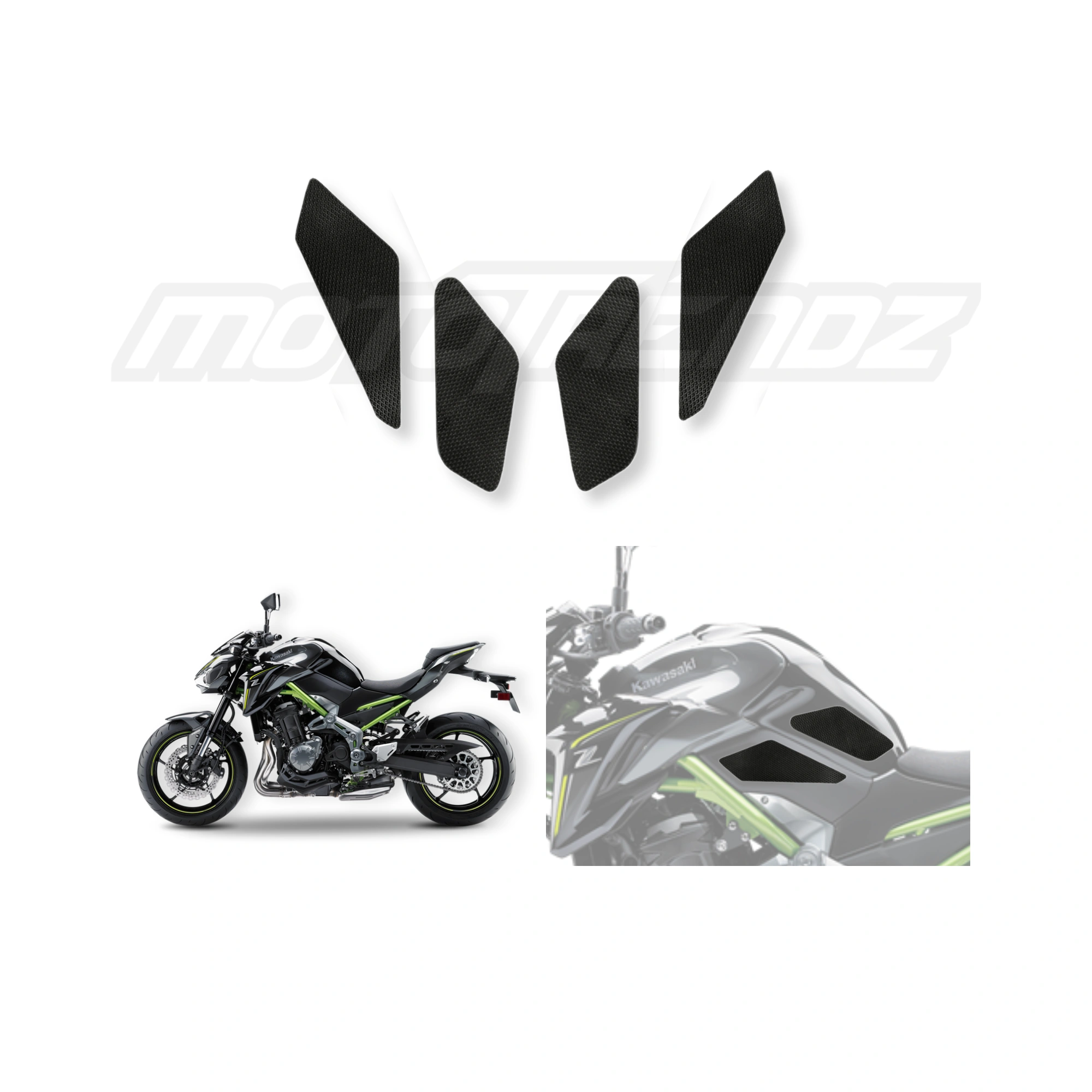 Mototrendz Traction Pads Top+Sides For Kawasaki Z900