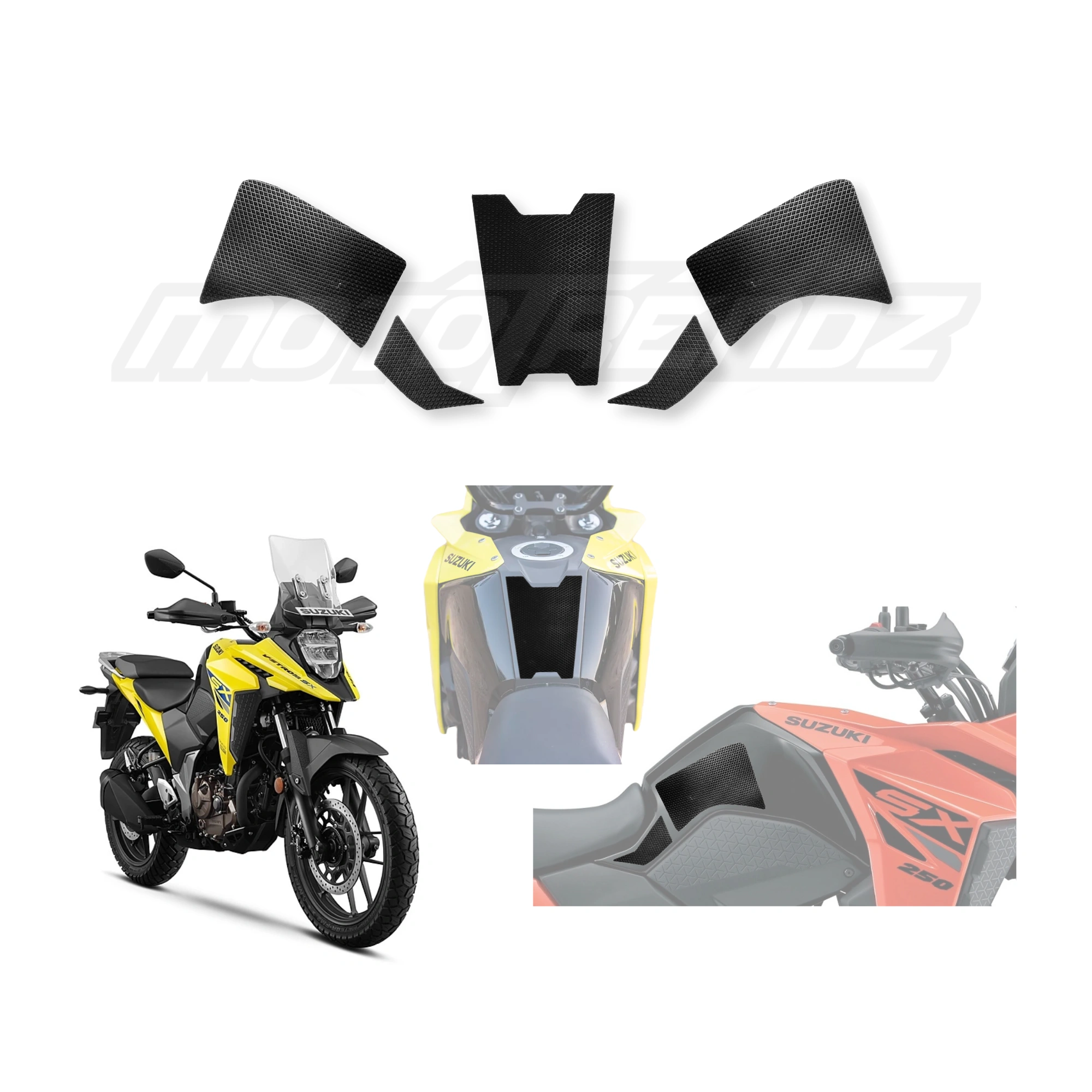 Mototrendz Traction Pads Sides for Suzuki VStrom 250SX