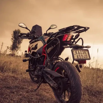 Alternative view of Hyperrider KTM Duke Top Rack for BS4/BS6 models