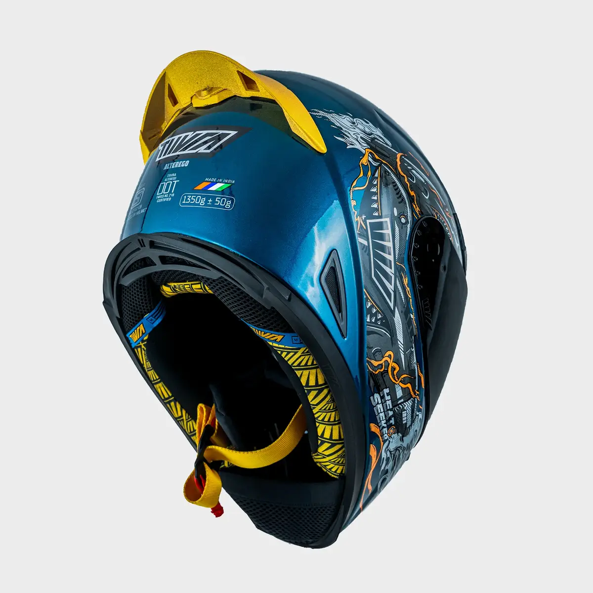 Tiivra Stingray Helmet Tsunami Blue - Image 4
