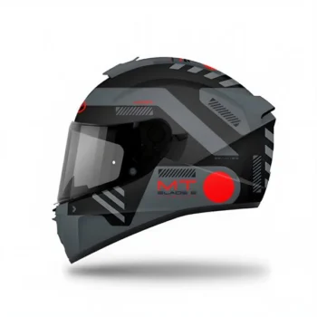 MT Blade 2 SV Vitality B5 Gloss Black Grey Red Helmet