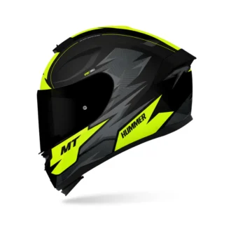 MT Hummer Shine B3 Fluor Gloss Black Gery Neon Helmet