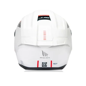 Alternative view of MT Hummer Solid A0 White Gloss Helmet