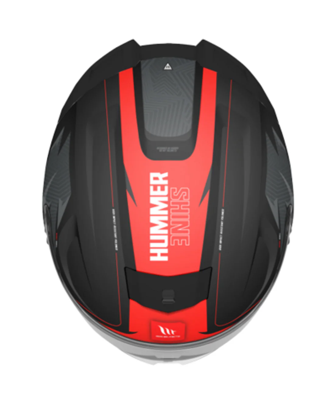MT Hummer Shine MATT Black Red B5 Helmet - Image 2