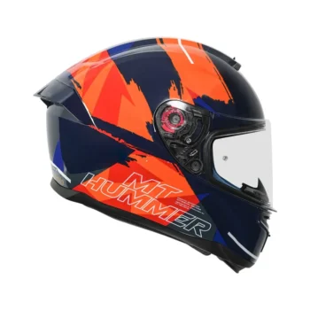 Alternative view of MT Hummer Monti Gloss Black Blue Orange C7 Helmet