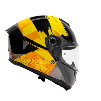 Alternative view of MT Hummer Monti Gloss Black Yellow B3 Helmet