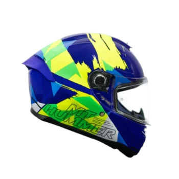 Alternative view of MT Hummer Monti Gloss Blue Neon Yellow C17 Helmet