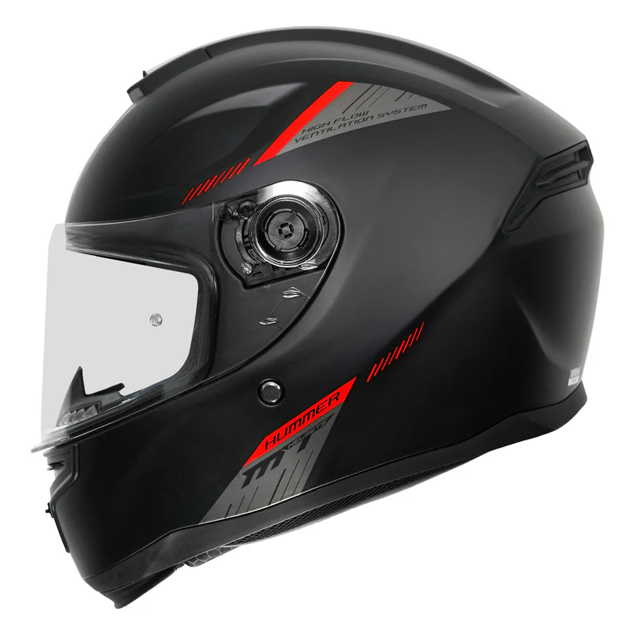 MT Hummer Solid A1 Matt Black Helmet