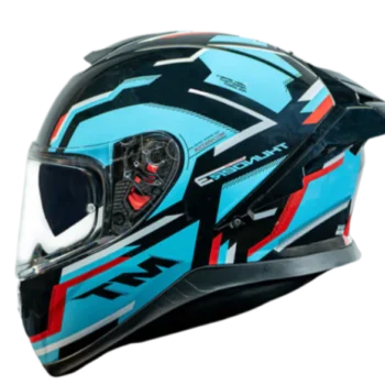 MT Thunder 3 SV Spoiler Blaze B7 Gloss Blue Black Helmet