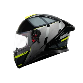 MT Thunder 3 SV Spoiler Nova B62 Gloss Black Grey Neon Yellow Helmet