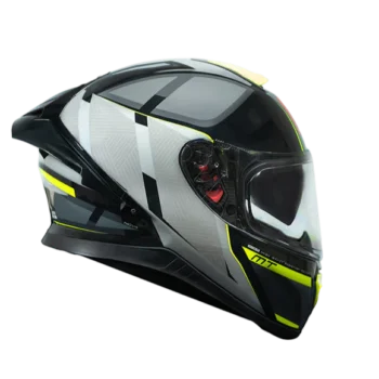 Alternative view of MT Thunder 3 SV Spoiler Nova B62 Gloss Black Grey Neon Yellow Helmet