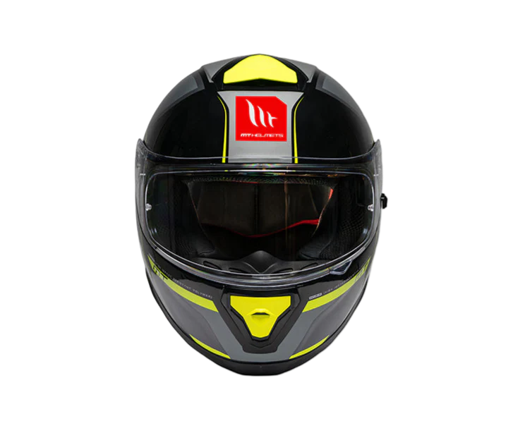 MT Thunder 3 SV Spoiler Nova B62 Gloss Black Grey Neon Yellow Helmet - Image 3