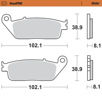 Alternative view of Moto-Master RoadPRO Sinter Brake Pads (402501)