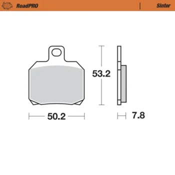 Alternative view of Moto-Master RoadPRO Sinter Brake Pads(404802)