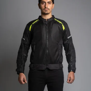 DSG Aire Mesh 2 Black Yellow Fluo Riding Jacket