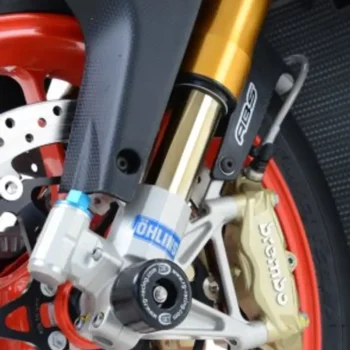 Alternative view of R&G Fork Protectors for the Aprilia V4 Tuono 1100 (Factory) '15- , RSV4 RR '15- '24,RSV4 RF, RSV4 1100 (Factory) '19- '24