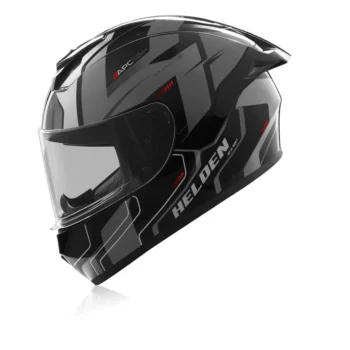 Alternative view of Helden Speed D5 Grey Black Gloss Helmet