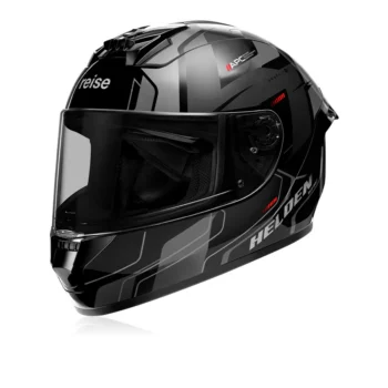 Helden Speed D5 Grey Black Gloss Helmet