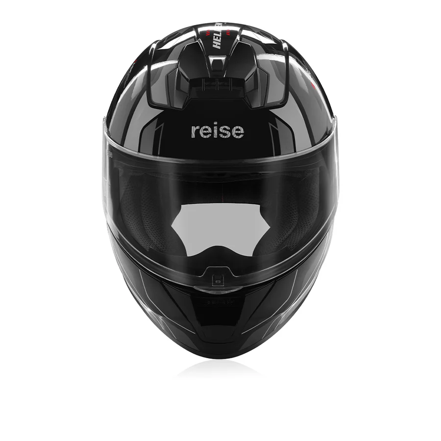 Helden Speed D5 Grey Black Gloss Helmet - Image 3