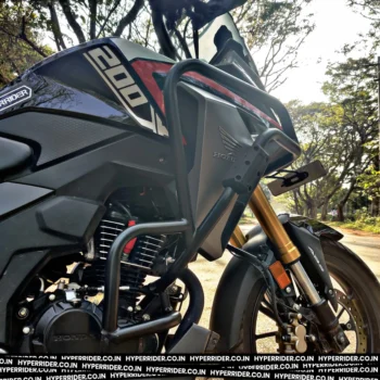 Alternative view of Hyperrider Crash Guard with Slider Type 2 Honda CB200X