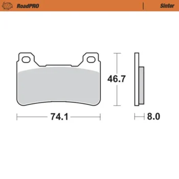 Moto-Master RoadPRO Sinter Brake Pads(406401)