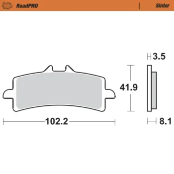 Moto-Master RoadPRO Sinter Brake Pads(407001)