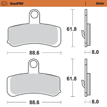 Moto-Master RoadPRO Sinter Brake Pads(411501)