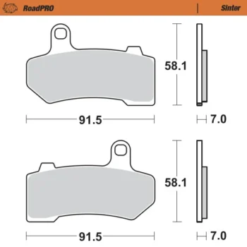 Moto-Master RoadPRO Sinter Brake Pads(412201)
