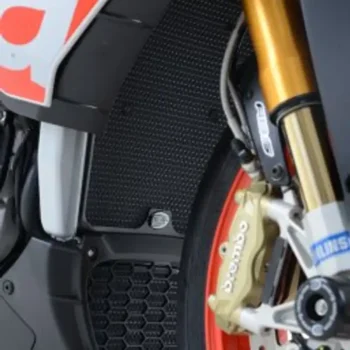 Alternative view of R&G Oil Cooler Guard for the Aprilia RSV4 RF, Tuono 1100 '15- '24 and Aprilia RSV-4 1100 Factory ’19- '24