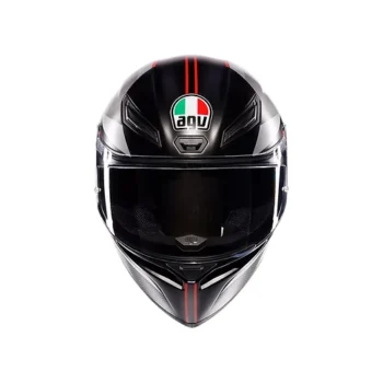 AGV K1 S HELMET - LAP MATT BLACK/GREY/RED (ISI & ECE2206)