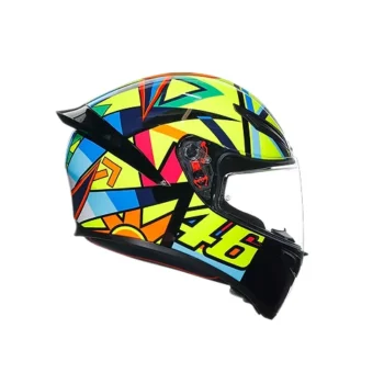 Alternative view of AGV K1 S Soleluna 2017 Gloss Black Yellow Full Face Helmet