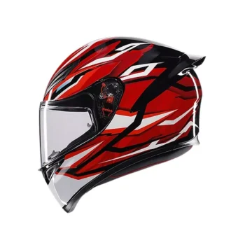 AGV K1 S HELMET - LION BLACK/RED/WHITE (ISI & ECE2206)