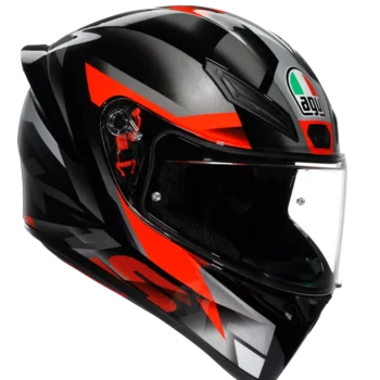 AGV K1 S Fastlap Gloss Black Grey Red Helmet - Image 2