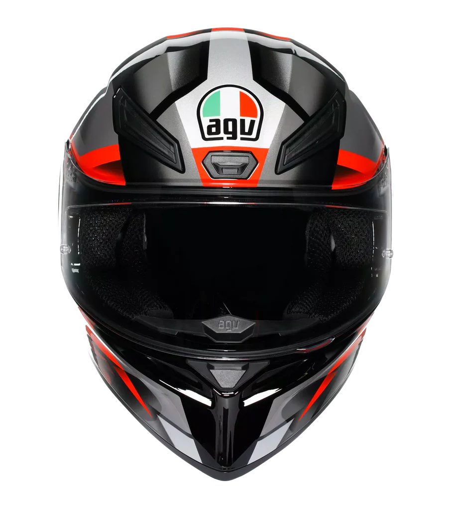 AGV K1 S Fastlap Gloss Black Grey Red Helmet - Image 6