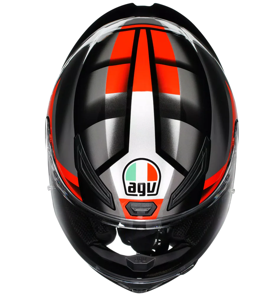 AGV K1 S Fastlap Gloss Black Grey Red Helmet - Image 7