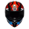 AGV K1 S Fastlap Gloss Black Red Blue Helmet - Image 6