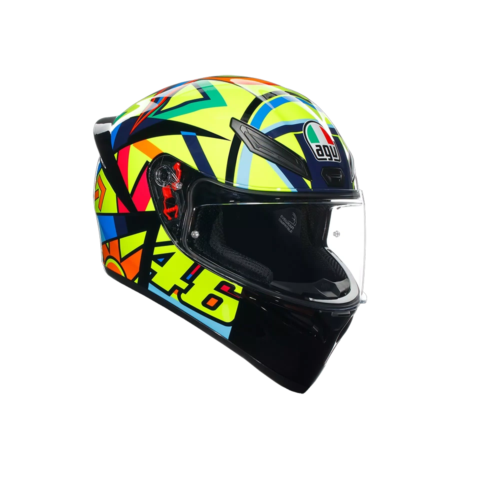 AGV K1 S Soleluna 2017 Gloss Black Yellow Full Face Helmet - Image 3